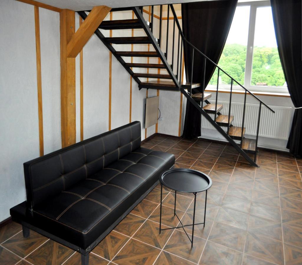 дворівневі апартаменти-лофт у старому місті Apartment Kamjanez-Podilskyj